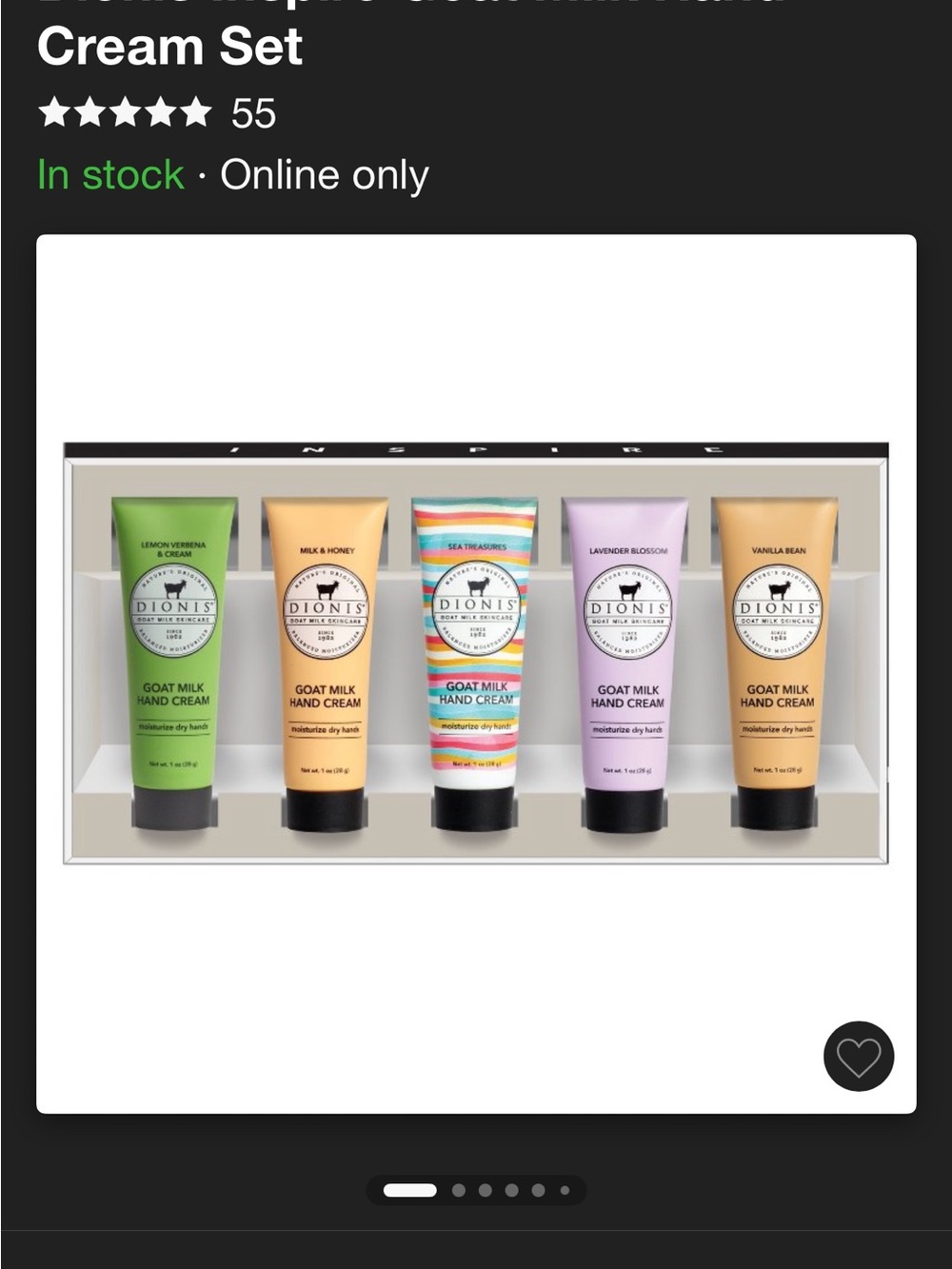 Dionis Goat Milk Hand Cream Gift Set - Multi-Color Tubes
BRAND NEW!